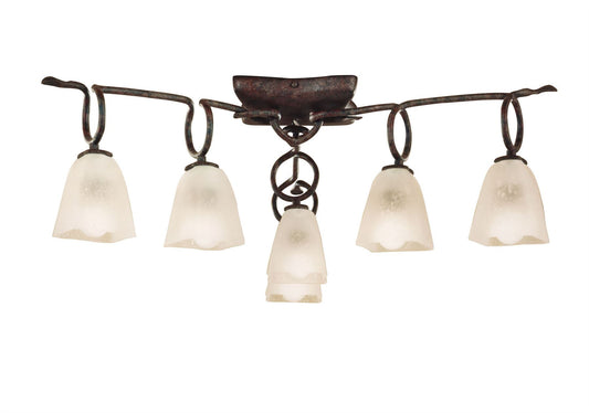 Mantra (0001 001) Oberture 60cm Ceiling 6 Light E14, Brown/Black Oxide