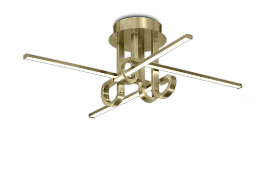 Mantra M6128 Cinto Ceiling 28W LED, 3000K, 2250lm, Antique Brass, 3yrs Warranty - M6128 Ceiling