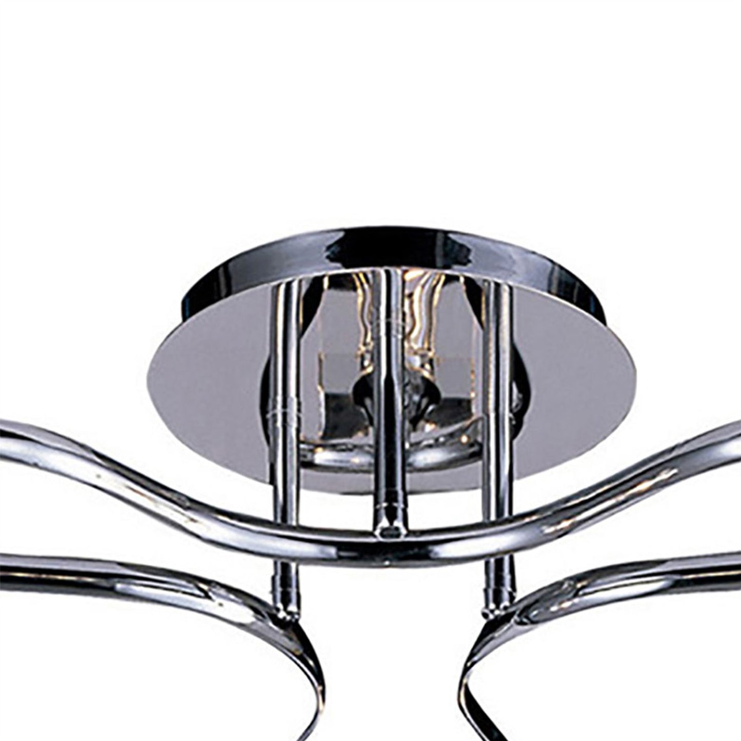 Diyas Sisco 54cm Semi Flush Round 3 Light G9 Polished Chrome