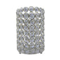 Diyas Home (DH) Malo Large Cylinder Crystal Candle Holder Crystal