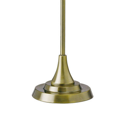 Diyas Nelson Table Lamp 2 Light G9 Antique Brass/Crystal