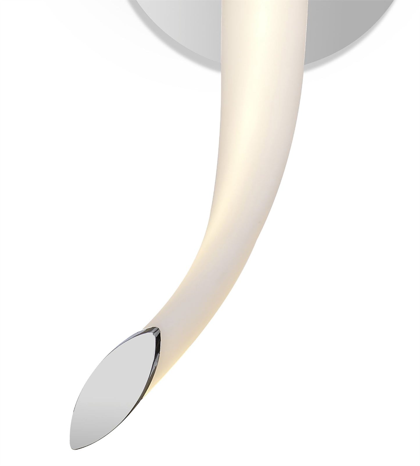 Mantra Armonia Wall Light Wave, 12W LED, 3000K, 900lm, Polished Chrome/Frosted Acrylic, 3yrs Warranty