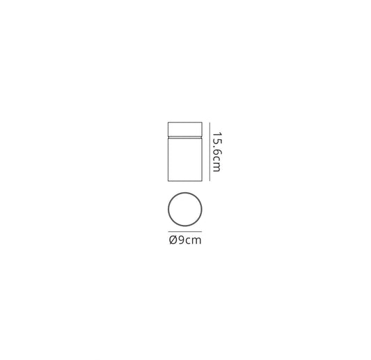 Mantra Fusion M5629 Aruba Flush Small 9.5cm Round 1 x E27, Silver - M5629 Ceiling