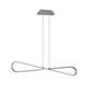 Mantra M5870 Bucle Linear Pendant 42W LED 3000K, 3650lm, Polshied Chrome, White, White Acrylic, 3yrs Warranty