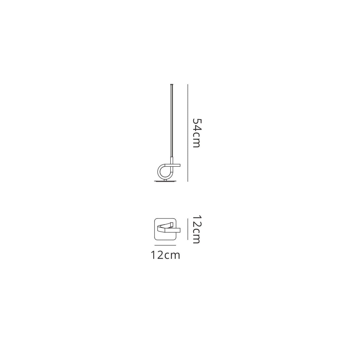 Mantra M6136 Cinto Table Lamp, 6W LED, 3000K, 480lm, Polished Chrome, 3yrs Warranty