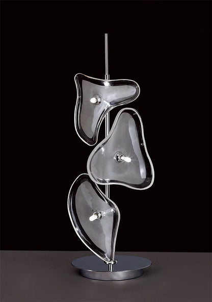 Mantra Otto Table Lamp 3 Light G4, Polished Chrome/Frosted Glass, NOT LED/CFL Compatible