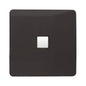 Trendi Switch 1 Gang RJ45 Cat 6 Modern Designer PC Ethernet Socket in Dark Brown