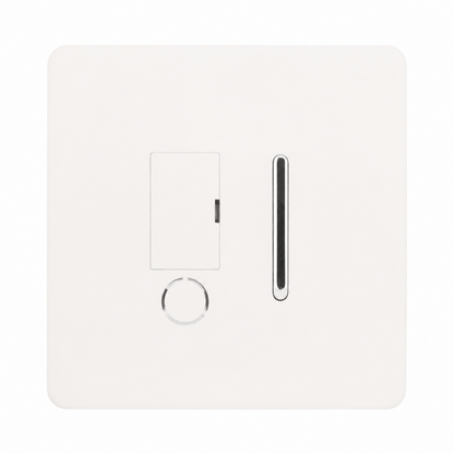 Trendi Switch 13 Amp Fused Spur with Flex Outlet in Matt White - ART-FSMWH