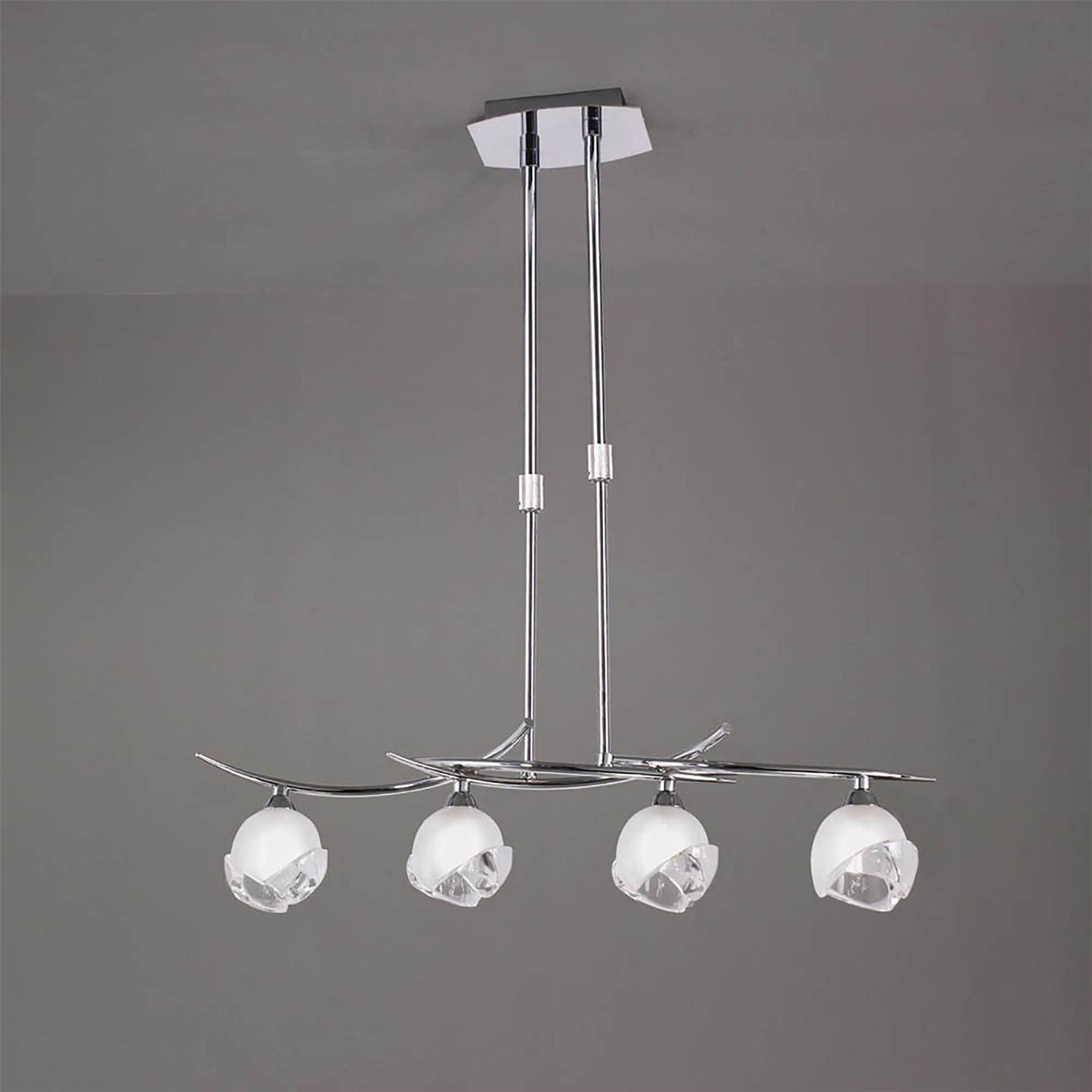 Mantra Fragma Linear Telescopic 4 Light G9 Line, Polished Chrome
