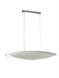 Mantra Pasion Rectangular Pendant 6 Light E27, Gloss White/White Acrylic/Polished Chrome, CFL Lamps INCLUDED