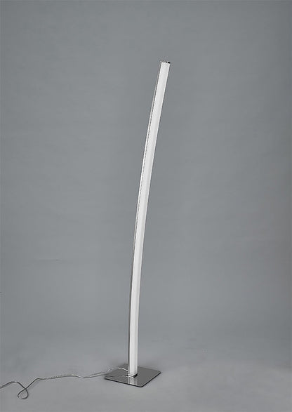 Mantra Fusion M5104 Surf Floor Lamp 23W LED Satin Nickel/Polished Chrome 3000K, 1590lm,, 3yrs Warranty