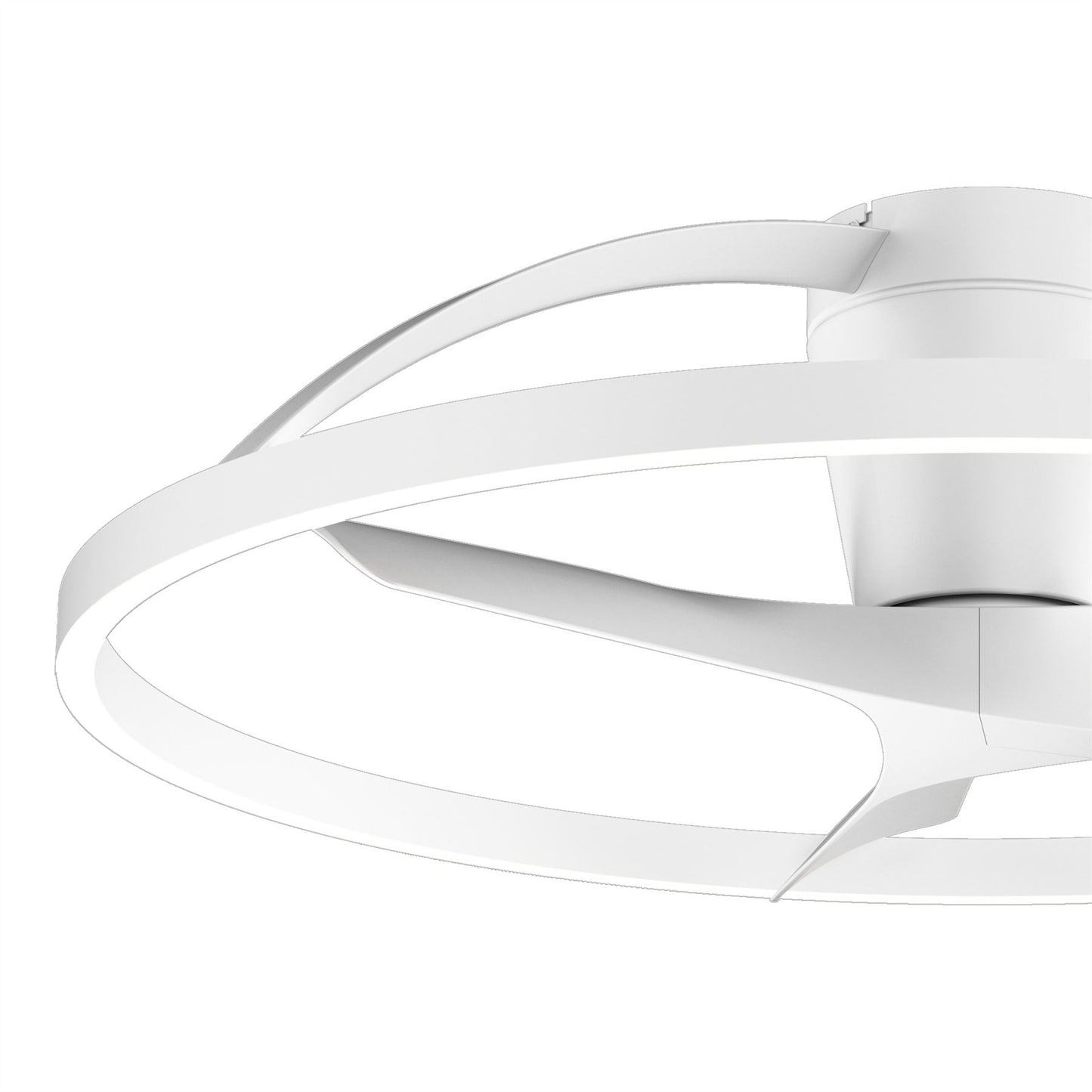 Nepal II Mini 75cm 32W LED Dimmable Light With Built-In 32W DC Reversible Fan, White Finish c/w Remote Control, 4000lm, 5yrs Warranty