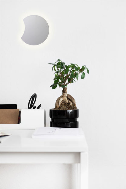 Mantra Fusion M5511 Petaca Wall Light 25cm Round, 480lm, 8W LED 3000K Matt White/ Acrylic, 3yrs Warranty