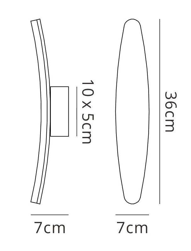 Mantra M4084 Hemisferic Wall Light 6W LED 3000K, 540lm, Satin Aluminium/Frosted Acrylic, 3yrs Warranty