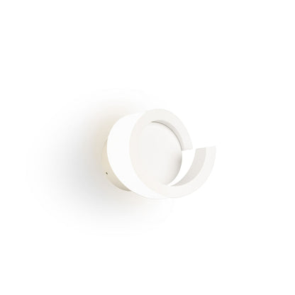 Mantra Tsunami 1 Light Round Wall Light, 12W LED, 3000K, 900lm, Sand White, 3yrs Warranty