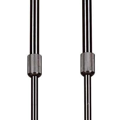 Mantra Amel Telescopic 4 Light L1, SGU10 Bar, Black Chrome, CFL Lamps INCLUDED