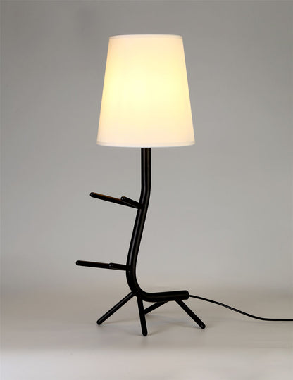 Mantra Centipede Table Lamp with Shade, 1 x E27, Black/White