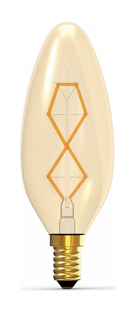 Luxram Rustica Candle C45/S E14 Tinted 60W Incandescent