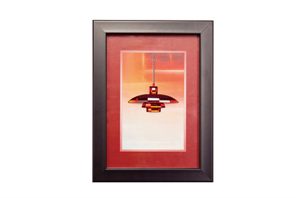 Diyas Home Crystal Wall Art (DH) Décor Red , Black Frame, Red Crystal Ceiling Pendant Light Fitting