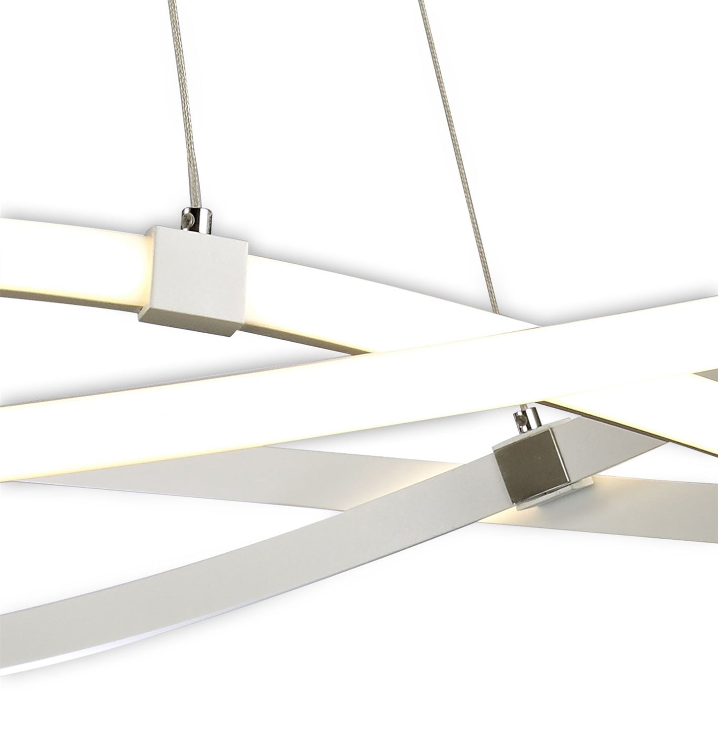 Mantra M5991 Infinity Blanco Pendant 60W LED 3000K, 4500lm, Dimmable White/White Acrylic, 3yrs Warranty