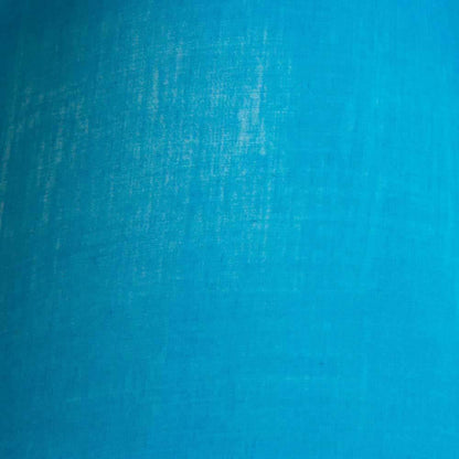 Oaks Lighting S501/5 Cotton Coolie Lampshade 140mm - Clip-On Candle Light Shade - Bluebell