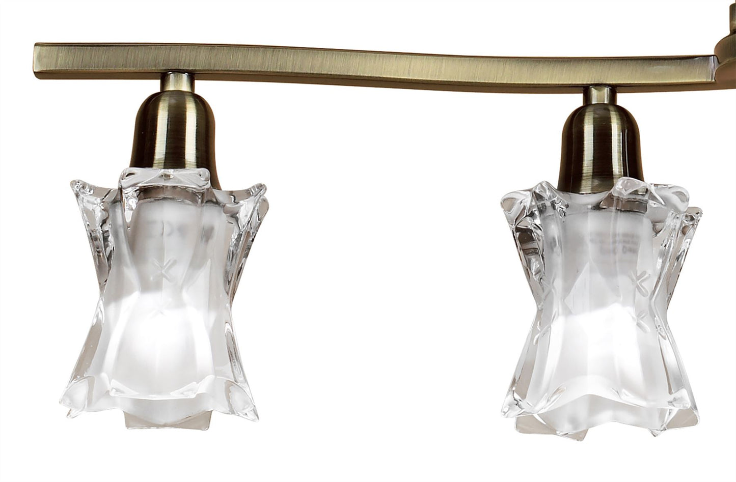 Mantra Alaska GU10 Telescopic 4 Light L1, SGU10 Bar, Antique Brass, CFL Lamps INCLUDED
