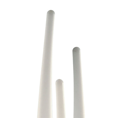 Mantra Estalacta Table Lamp 3 Light Indoor, Silver/Opal White
