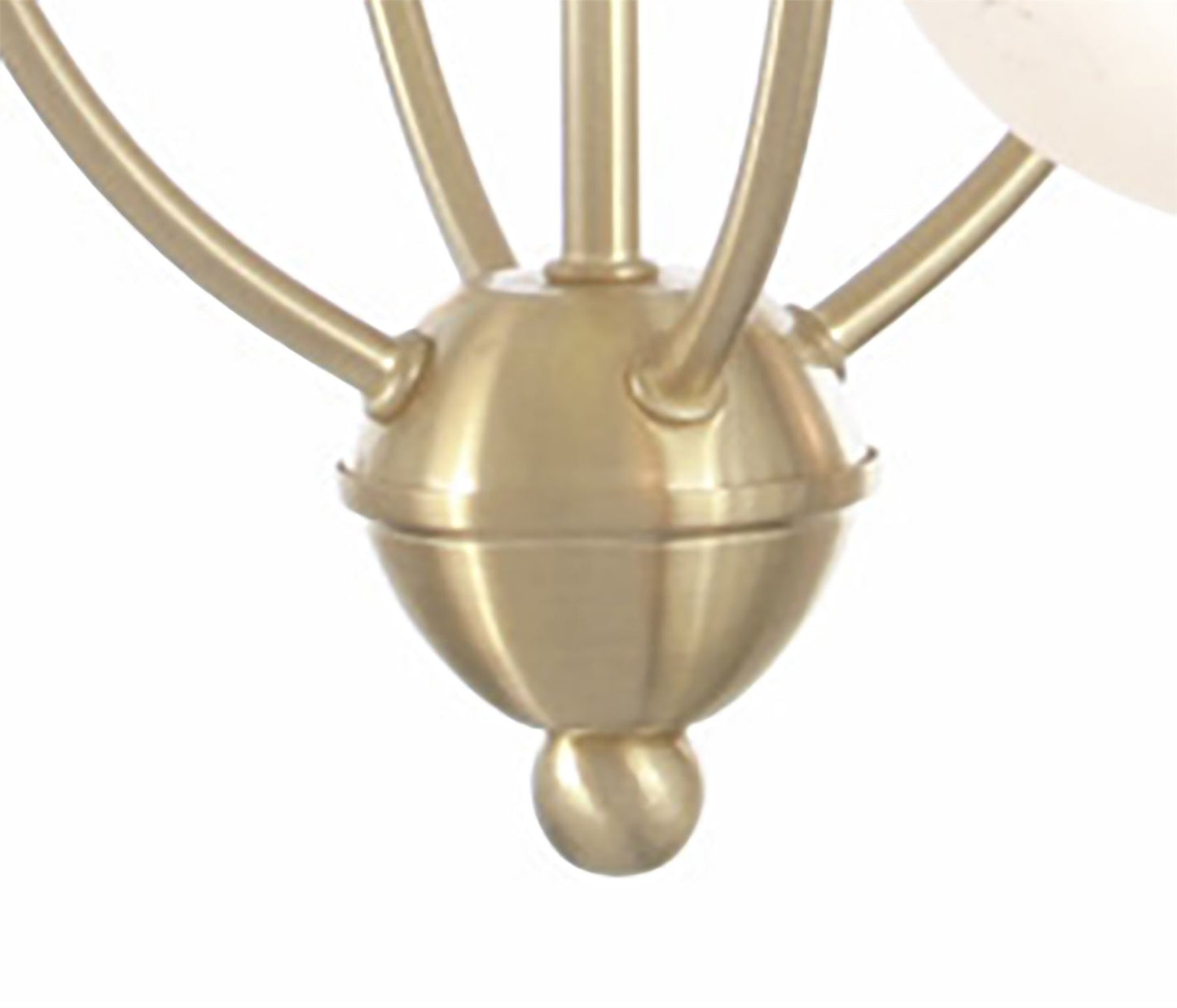 Diyas Bastia 49cm  4 Light G9 Satin Gold Ceiling Pendant Light Fitting