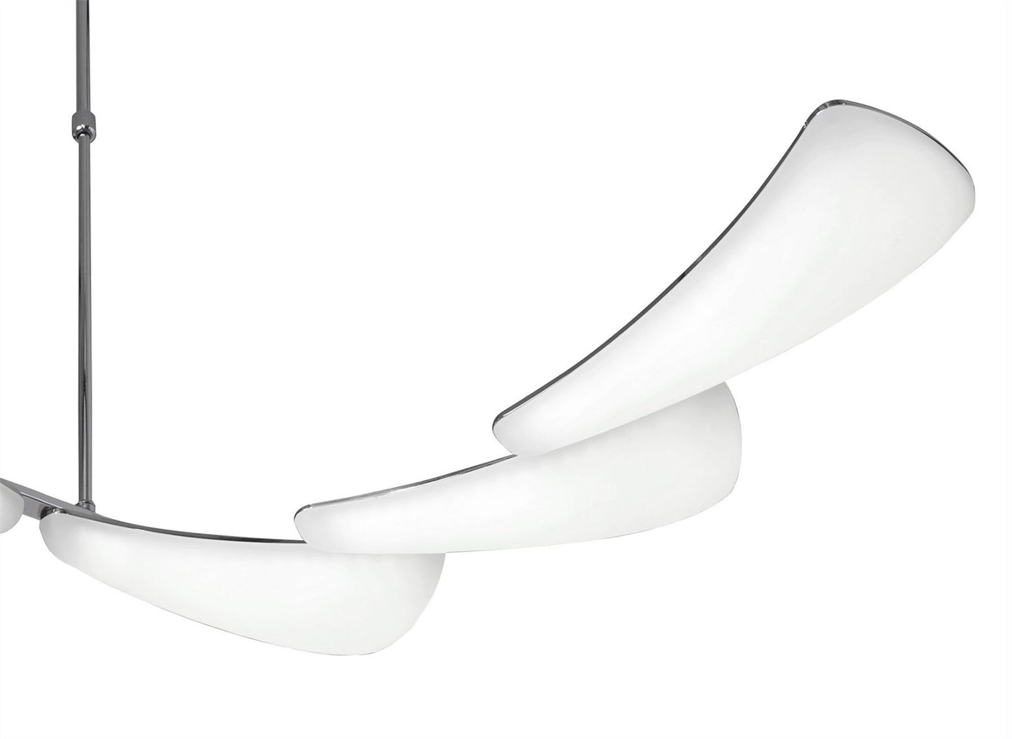 Mantra Mistral LED M3803 Mistral Telescopic 36W LED Line 3000K, 3240lm, Polished Chrome, Frosted Acrylic, 3yrs Warranty - M3803 Ceiling