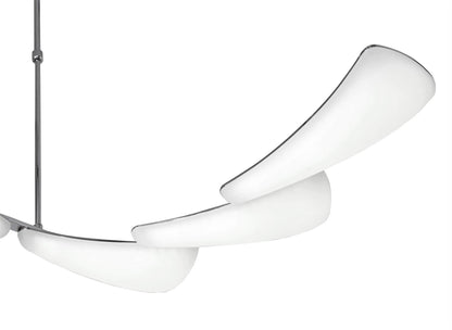 Mantra Mistral LED M3803 Mistral Telescopic 36W LED Line 3000K, 3240lm, Polished Chrome, Frosted Acrylic, 3yrs Warranty - M3803 Ceiling