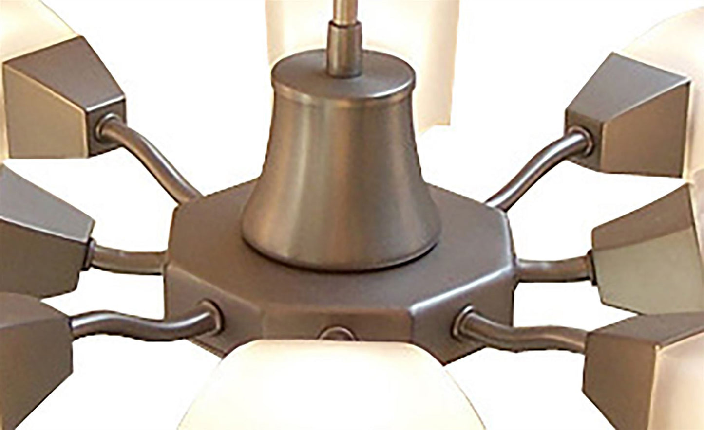 Diyas Chievo 52cm  8 Light G9 Satin Chrome/Frosted Glass Ceiling Pendant Light Fitting