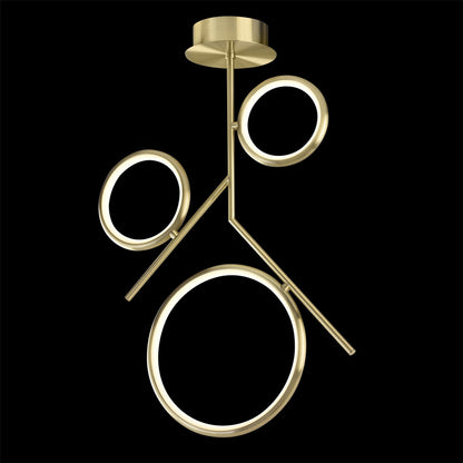 Mantra Olimpia Ceiling Light, 36W LED, 3000K, 2700lm, IP20, Satin Gold, 3yrs Warranty