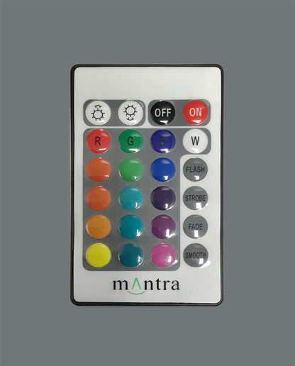 Mantra M1886 Eos Table Lamp 2W LED RGB with Remote Control IP44, 90lm, Opal White, 2yrs Warranty