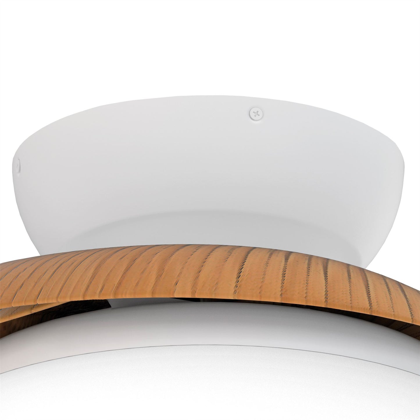 Aloha 52cm 45W LED Dimmable Ceiling Light With Built-In 30W DC Reversible Fan, Wood, 3500lm, 5yrs Warranty