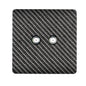 Trendi Switch 2 Gang Modern Designer Male F-Type Satellite Television Socket in Carbon Fibre