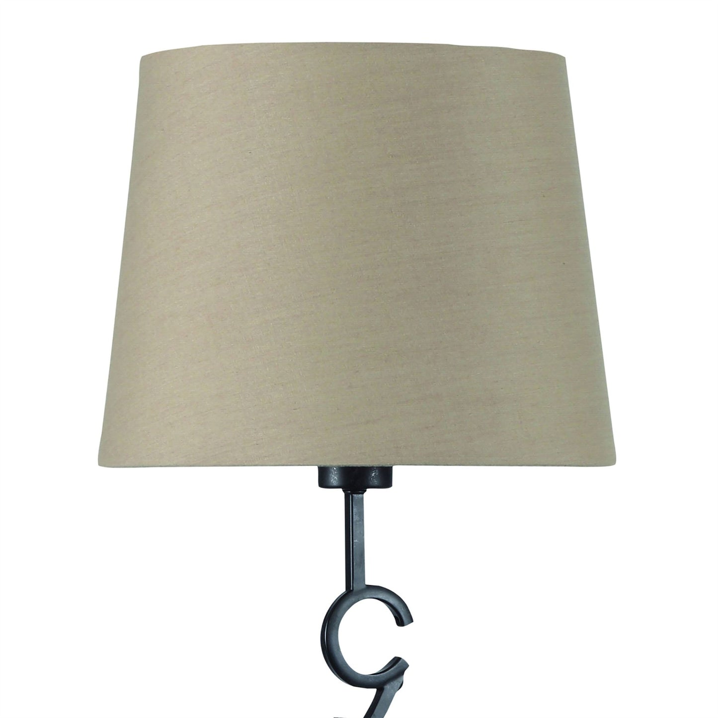 Mantra M5218 Argi Table Lamp 1 Light E27 Large with Taupe Shade Brown Oxide