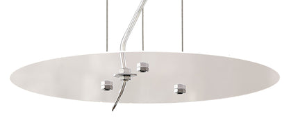 Mantra Sabina 29cm Pendant Kit 43CM, Polished Chrome/White Acrylic