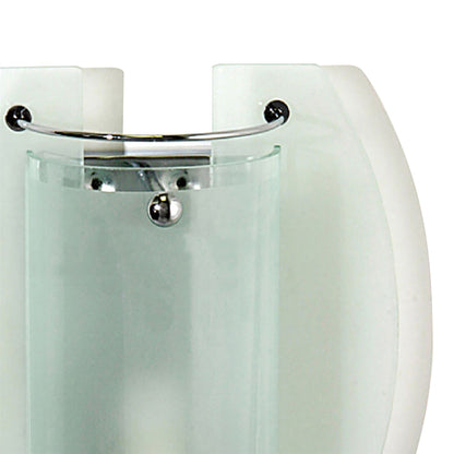 Diyas Jiva Wall Light 1 Light E14 Polished Chrome/Frosted Glass