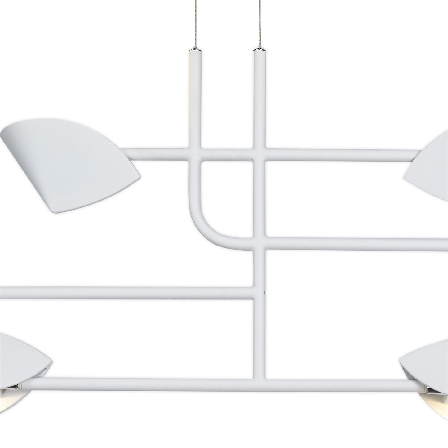 Mantra Capuccina 6 Light Linear Pendant, 45W LED, 3000K, 3100lm, White, 3yrs Warranty