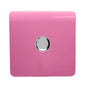 Trendi 1 Gang 2 Way 240V 100w LED Dimmer Screwless Raised Front Plate Plastic Artistic Modern Glossy 10 Amp Chrome Single Electrical Wall Light Switch in Candy Pink - ART-LDMPK