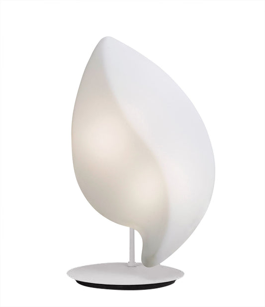 Mantra Natura Table Lamp 2 Light E27 Small Outdoor IP44, Matt White/Opal White