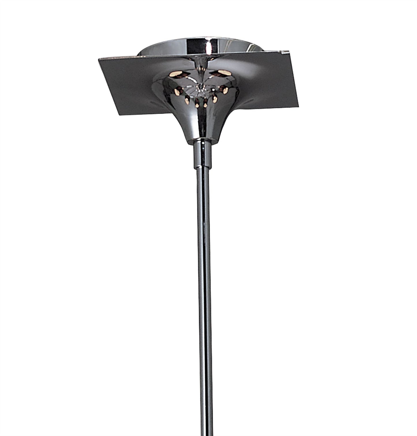 Mantra M0341 Siena Pendant Round 8 Light E14, Polished Chrome with Black Shades and Black Crystal