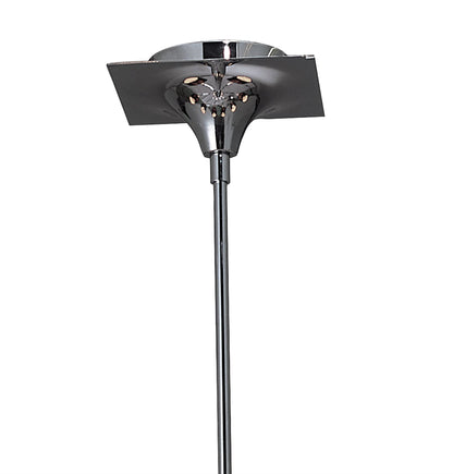 Mantra M0341 Siena Pendant Round 8 Light E14, Polished Chrome with Black Shades and Black Crystal