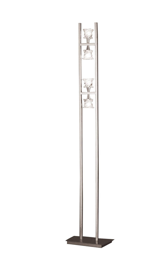 Mantra Salomon Floor Lamp 4 Light G9, Satin Nickel, NOT LED/CFL Compatible
