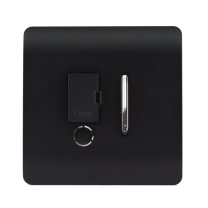 Trendi Artistic Modern Fused Spur Switch Matt Black Soft Touch - ART-FSSTB