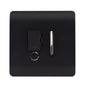 Trendi Artistic Modern Fused Spur Switch Matt Black Soft Touch - ART-FSSTB