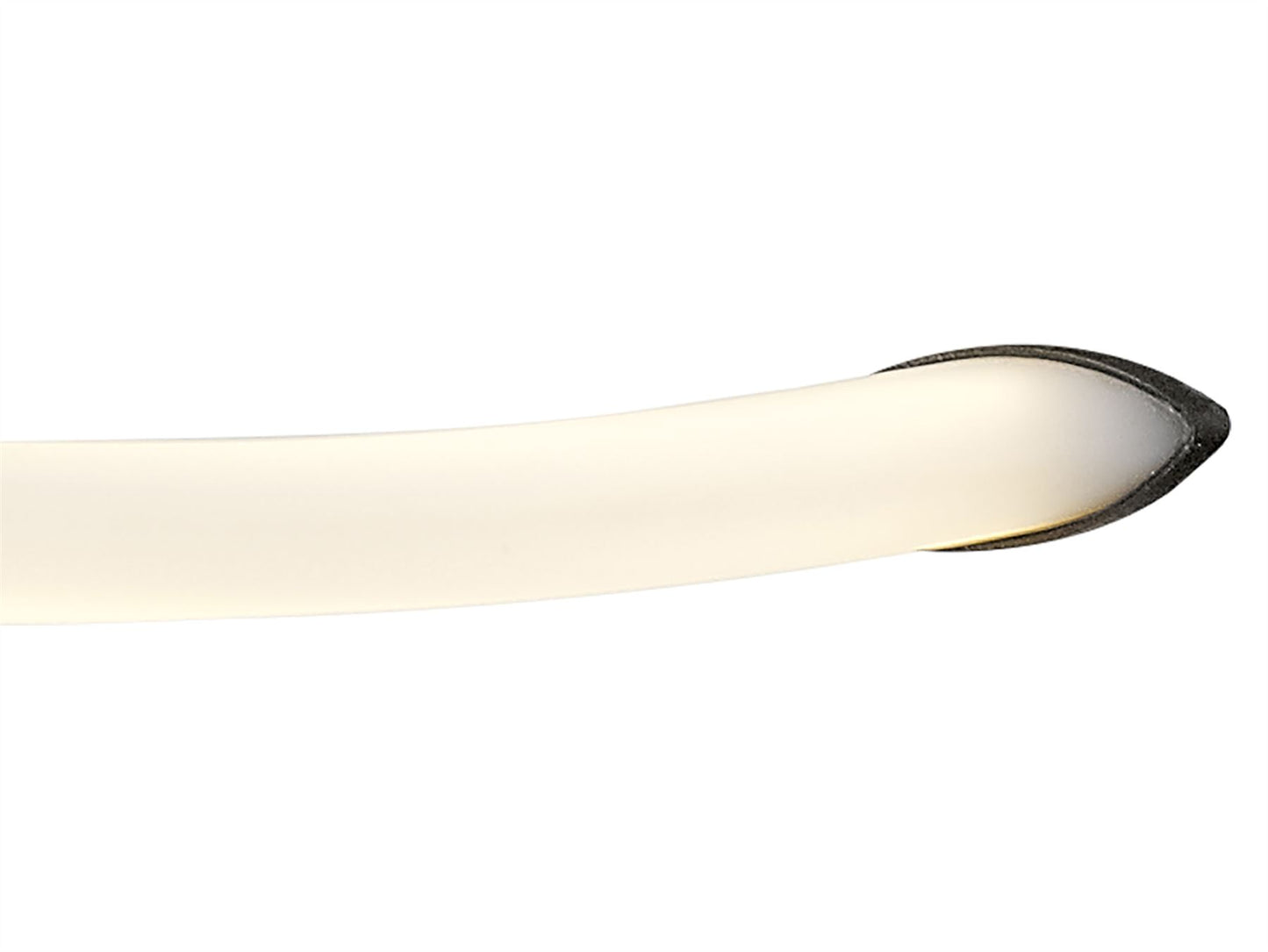 Mantra Armonia Semi Flush Bow, Dimmable, 50W LED, 3000K, 3750lm, Titanium, Frosted Acrylic, 3yrs Warranty Ceiling