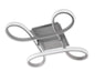 Mantra M4990 Knot Square Ceiling 40W LED 4 Looped Arms 3000K, 3100lm, Silver/Frosted Acrylic/Polished Chrome, 3yrs Warranty - M4990 Ceiling