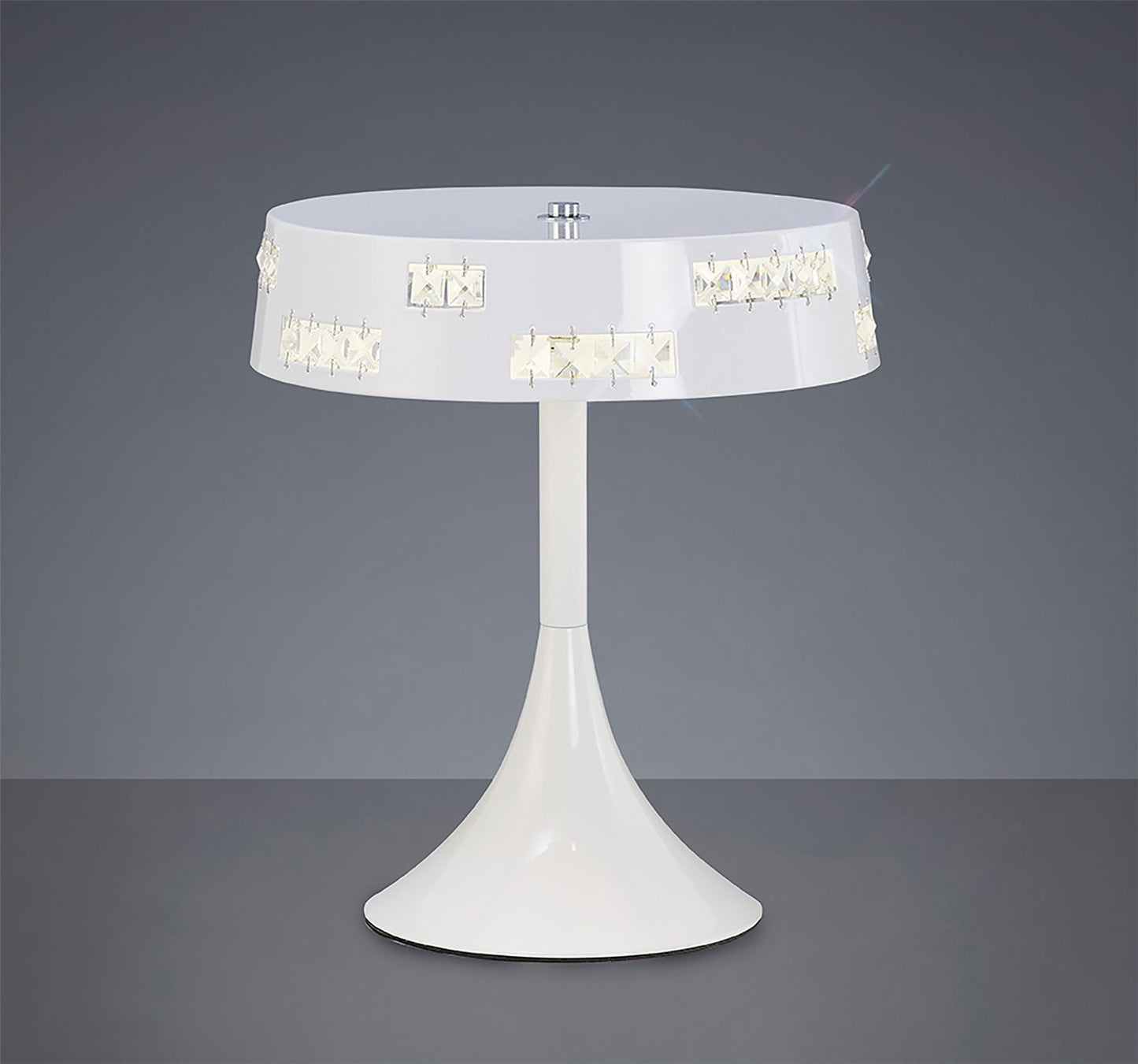 Diyas Phoenix Crystal Table Lamp 18 X 0.5W LED 4000K White
