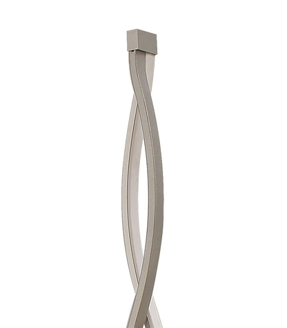 Mantra M4866 Sahara XL Floor Lamp 28W LED 3000K, 2200lm, Dimmable Silver/Frosted Acrylic/Polished Chrome, 3yrs Warranty